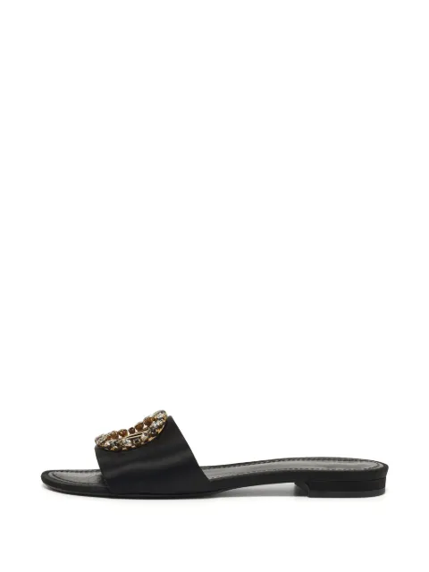 Louis Vuitton Pre-Owned Madeleine crystal-embellished sandals Black 1276143