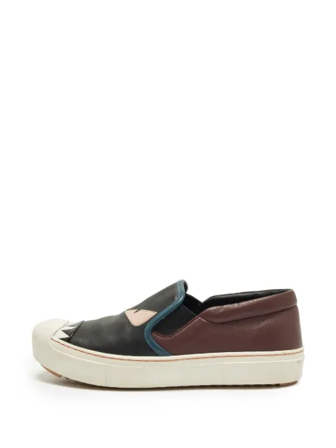 Fendi Pre-Owned Monster Eyes sneakers Black 1302862