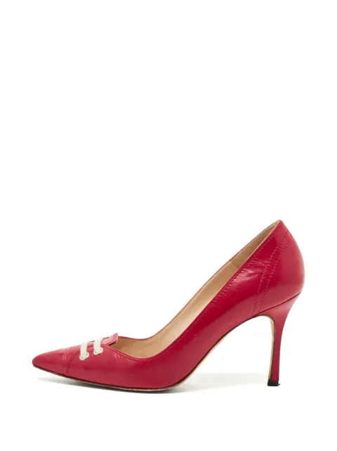 Manolo Blahnik pointed-toe pumps Red 1310763