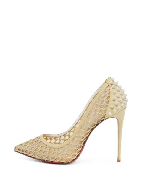 Christian Louboutin Pre-Owned Guni spiked pumps Neutrals 1296418
