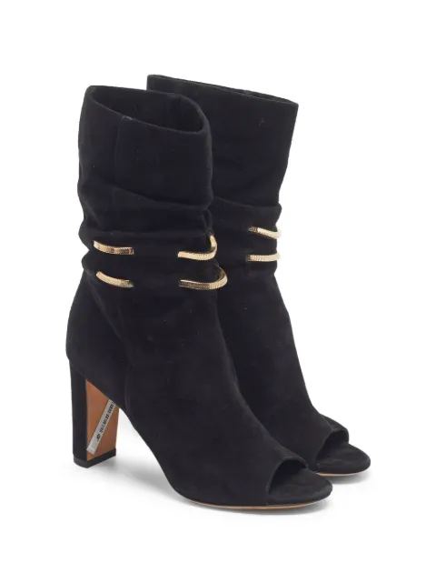 Jimmy Choo Pre-Owned Legion chain-detail ankle boots Black 1335227