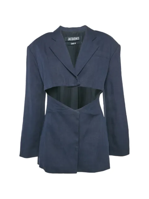 Jacquemus Pre-Owned La Veste Arles cut-out mini dress Blue 1276490