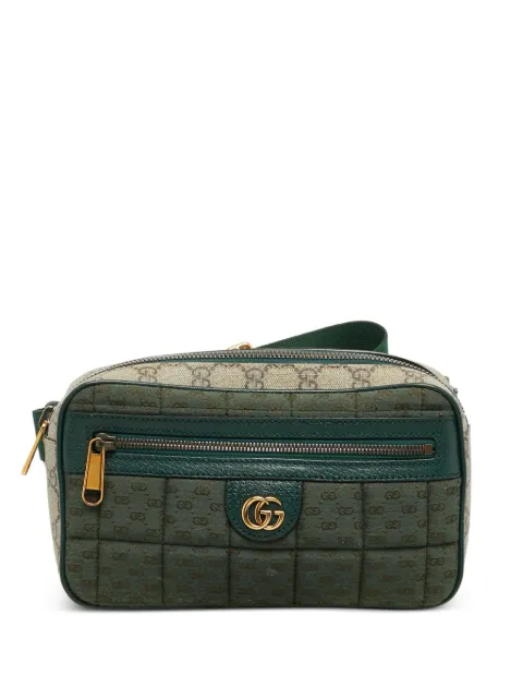 Gucci Pre-Owned Double G GG Supreme belt bag Green 1312461
