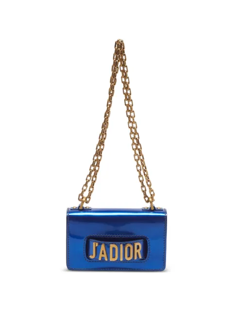 Christian Dior Pre-Owned 2018 mini J'Adior leather shoulder bag Blue 1342983