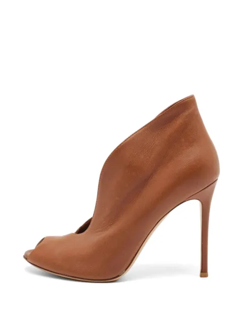 Gianvito Rossi Vamp peep-toe heeled pumps Brown 1330448