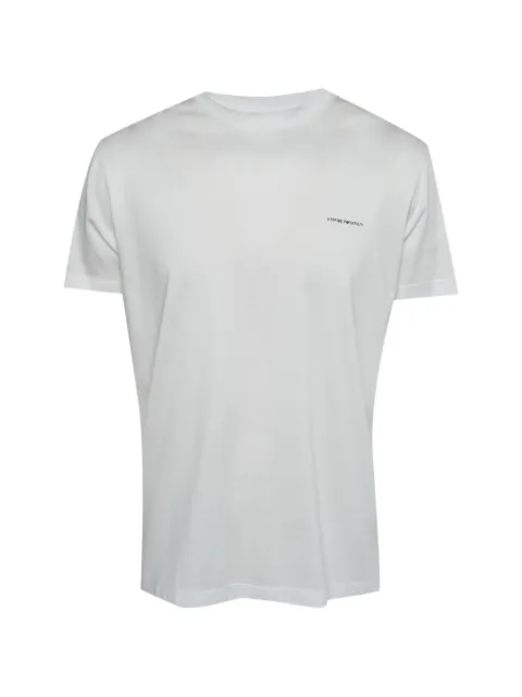 Emporio Armani Pre-Owned Essential crew-neck T-shirt White 1327482