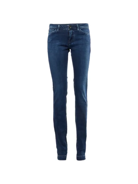 Dolce & Gabbana Pre-Owned logo-plaque slim-fit jeans Blue 1337900