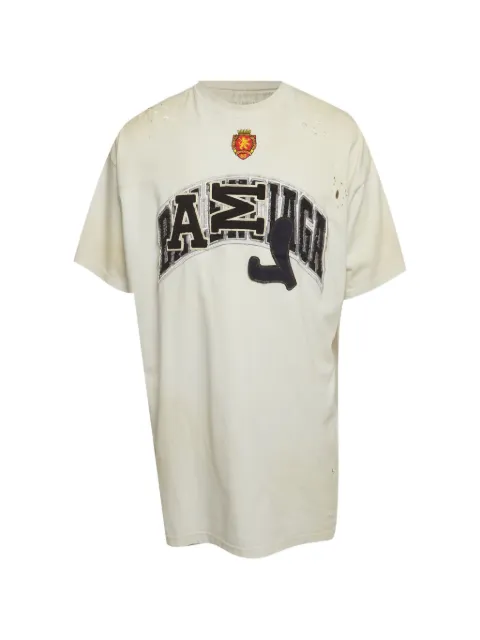 Balenciaga Pre-Owned logo-appliqué oversized T-shirt White 1332276