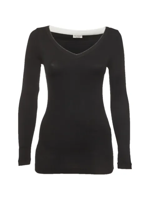 Brunello Cucinelli Monili detail top Blue 1337956