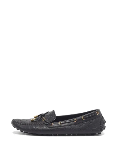 Louis Vuitton Pre-Owned Gloria Monogram loafers Black 1333649