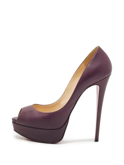 Christian Louboutin Pre-Owned Lady Peep platform pumps Purple 1312683