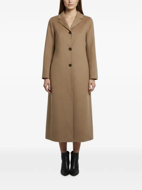 Max Mara single-breasted felt coat Neutrals 1358657