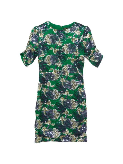 Maje sequin-embellished mini dress Green 1303300