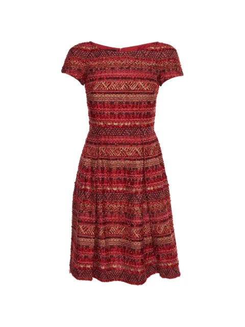 Carolina Herrera Vintage striped mini dress Red 1335612
