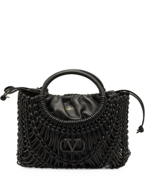 Valentino Garavani Pre-Owned AllKnots VLogo tote bag Black 1270519