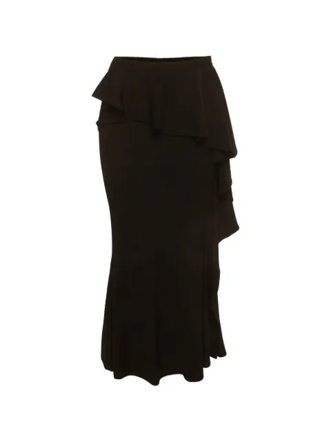 Givenchy Pre-Owned maxi ruffle overlay skirt Black 1295864