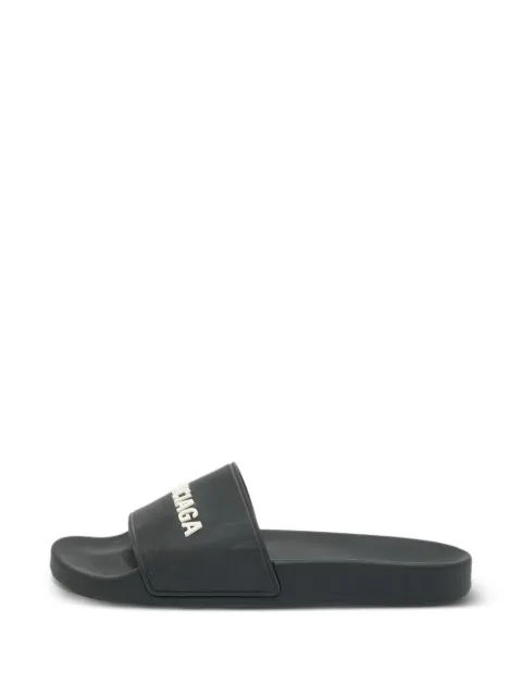 Balenciaga Pre-Owned logo-detail slide sandals Black 1342362