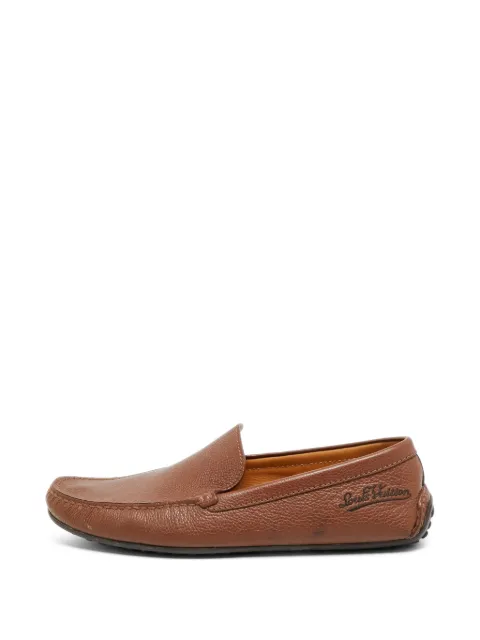 Louis Vuitton Pre-Owned slip-on loafers Brown 1285900