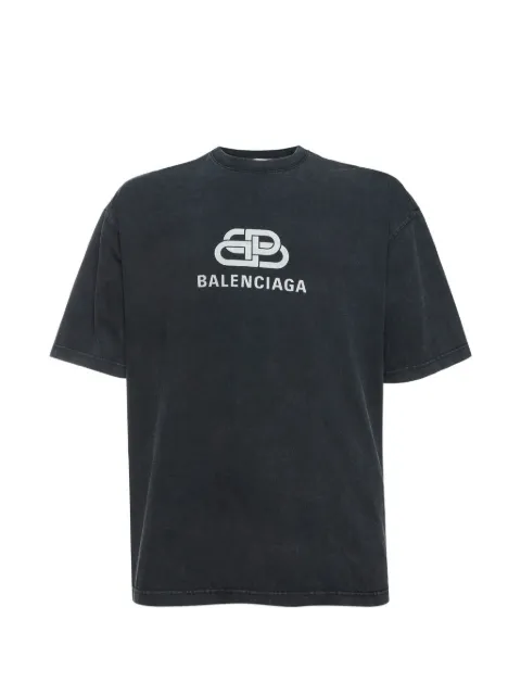 Balenciaga Pre-Owned BB logo-print T-shirt Black 1349179