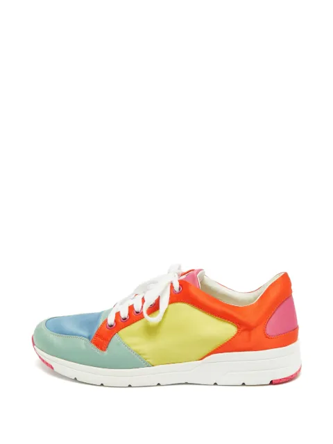 Gucci Pre-Owned satin low-top sneakers Yellow 1322833