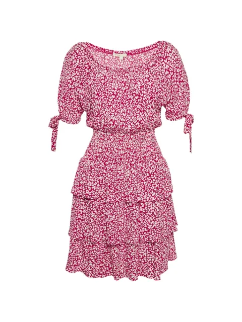 Maje animal-print midi dress Red 1261719
