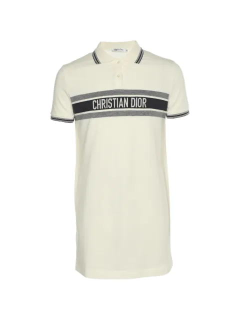 Christian Dior Pre-Owned Dioriviera logo-print polo shirt Neutrals 1297851