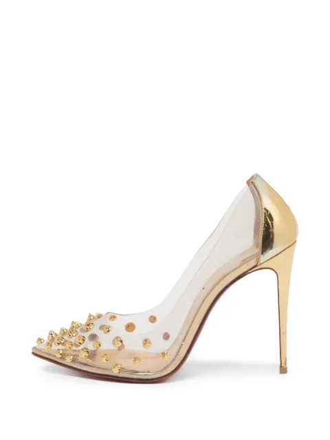 Christian Louboutin Pre-Owned Collaclou spiked pumps White 1288686