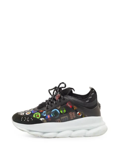 Versace Pre-Owned Chain Reaction sneakers Black 1349309