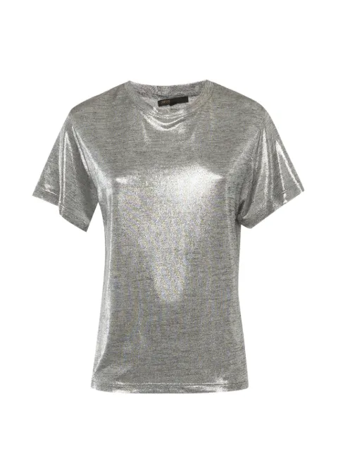 Maje lamé jersey T-shirt Silver 1316953