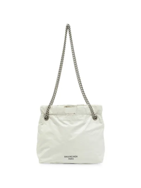 Balenciaga Pre-Owned Crushed chain shoulder bag White 1339676