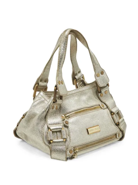 Jimmy Choo Pre-Owned 2000s Mahala satchel bag Gold 1342459
