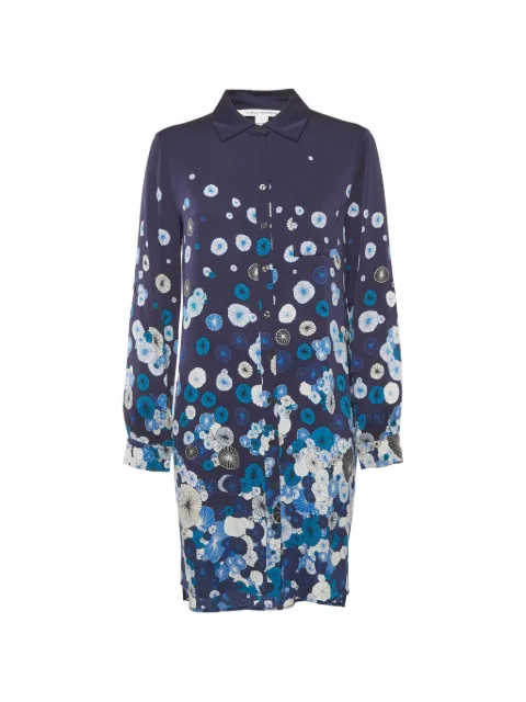 DVF Diane von Furstenberg floral-print shirt dress Blue 1339154