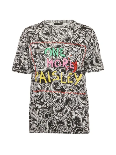 Etro Pre-Owned Paisley-print short-sleeve T-shirt Black 1262419