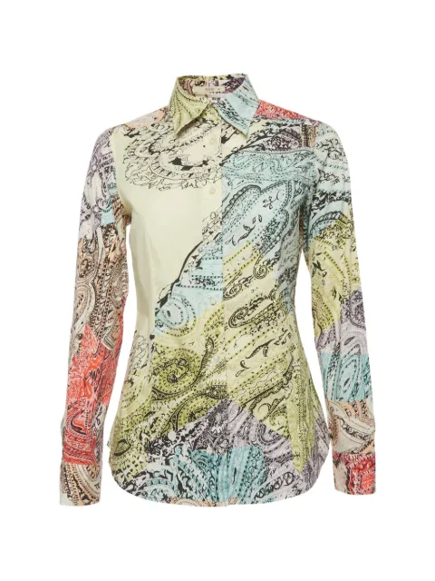 Etro Pre-Owned paisley long-sleeved shirt Neutrals 1313373