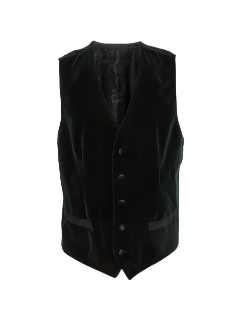 Dolce & Gabbana Pre-Owned velvet waistcoat Green 1333616