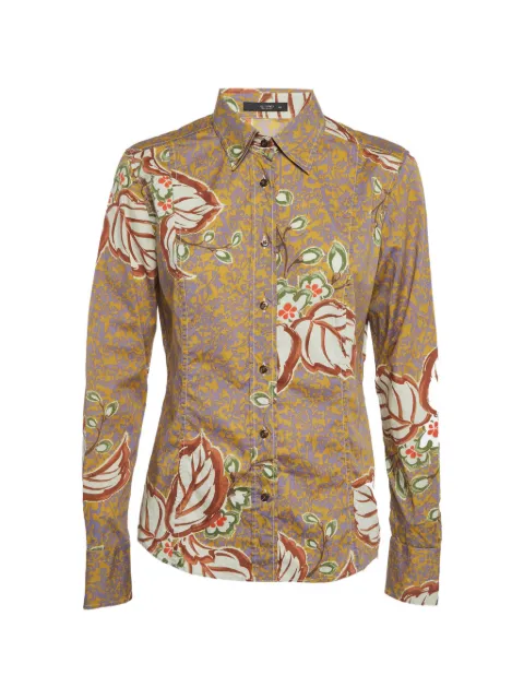 Etro Pre-Owned floral-print long-sleeve shirt Yellow 1303190