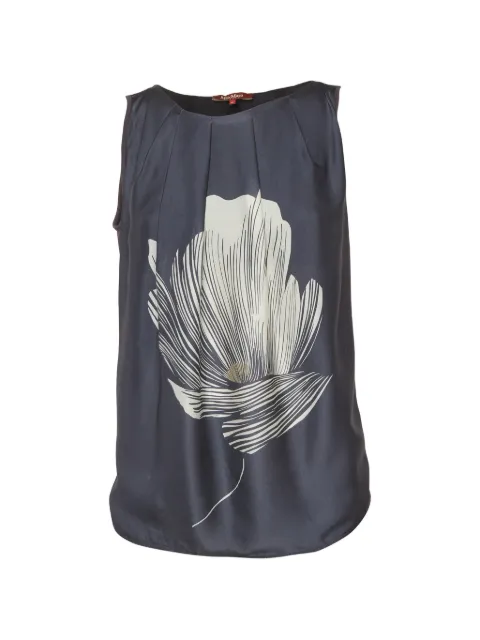 Max Mara floral-print sleeveless top Grey 1307354