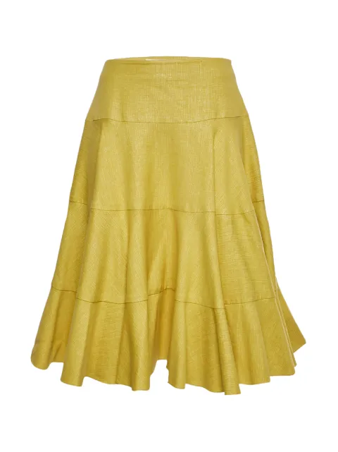 Christian Dior Pre-Owned flared short skirt Yellow 1324631