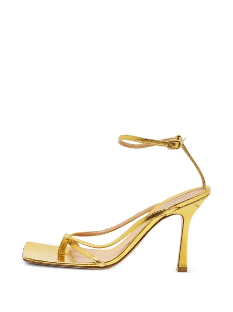 Bottega Veneta Pre-Owned Stretch leather heeled sandals Gold 1274048