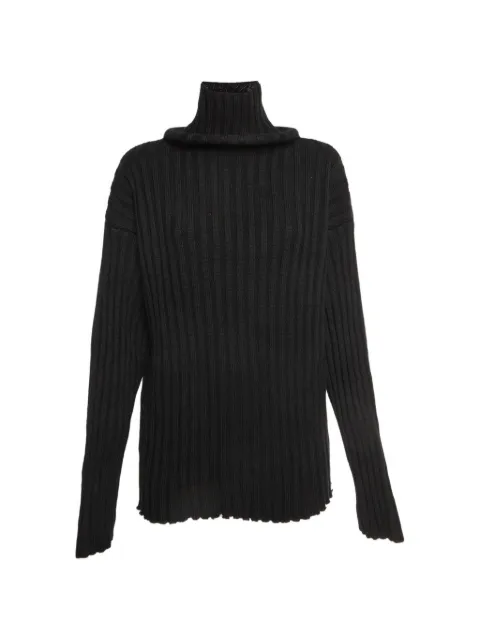 Balenciaga Pre-Owned knitted turtleneck sweater Black 1340065