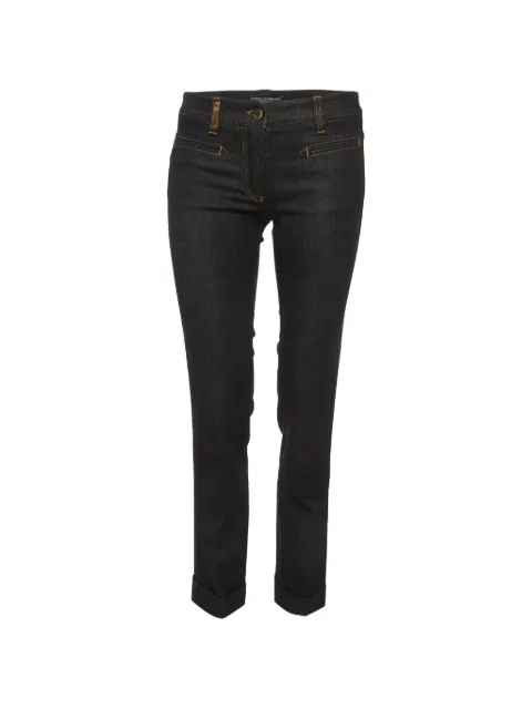 Dolce & Gabbana Pre-Owned cropped jeans Black 1313715