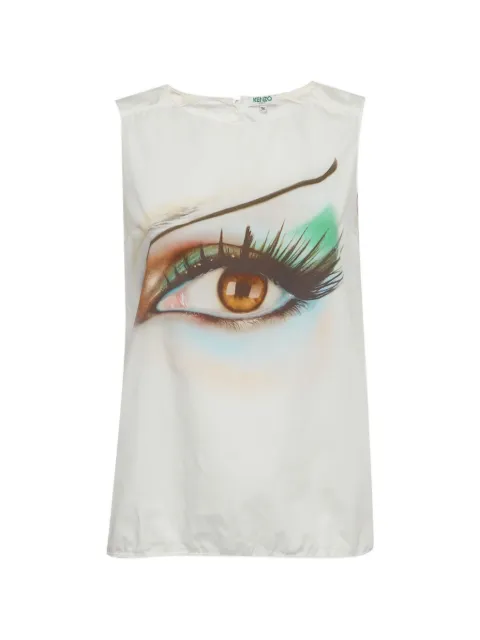 Kenzo Pre-Owned graphic sleeveless top Neutrals 1329223