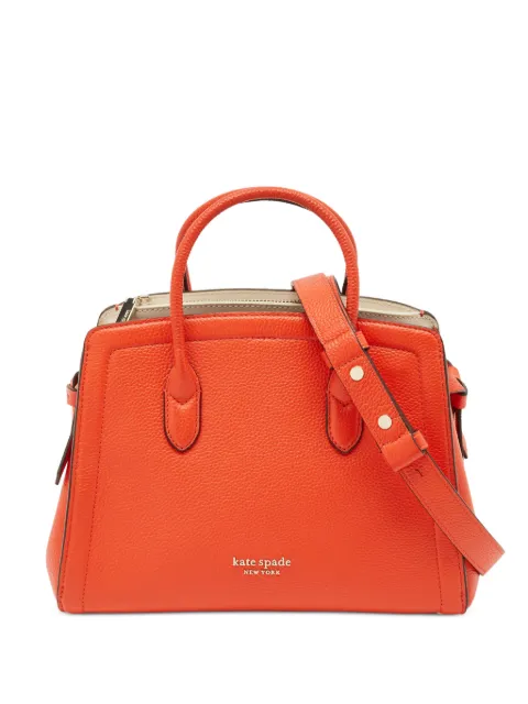 Kate Spade Knott leather satchel bag Orange 1270023