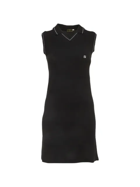 Fendi Pre-Owned FF logo polo mini dress Black 1293697