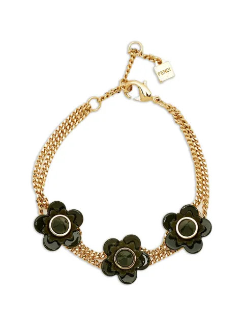 Fendi Pre-Owned Fiori Flowerland bracelet Gold 1329100