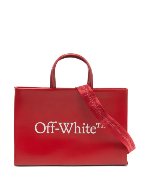 Off-White Pre-Owned logo-print tote bag Red 1326698