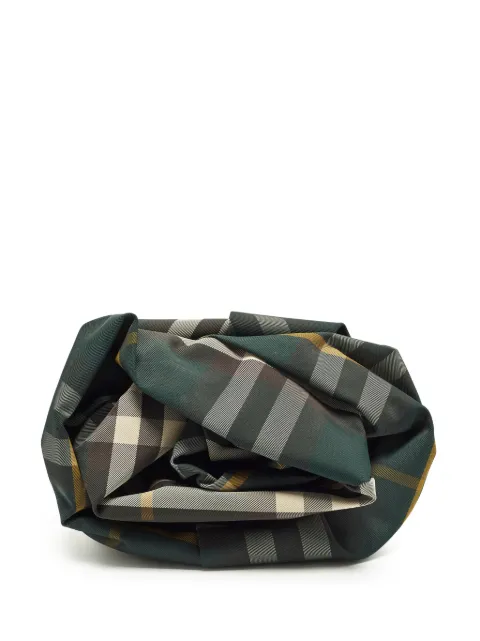 Burberry Pre-Owned Rose ruched clutch bag Green 1300625