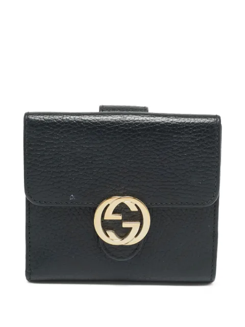 Gucci Pre-Owned Interlocking G leather wallet Black 1316429