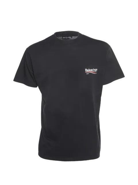 Balenciaga Pre-Owned logo-print short-sleeve T-shirt Black 1330446