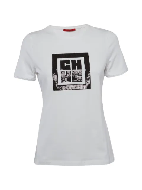 Carolina Herrera Vintage logo-embroidered T-shirt White 1350137